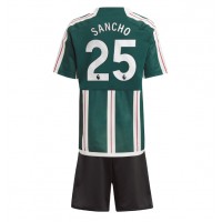 Manchester United Jadon Sancho #25 Replica Away Minikit 2023-24 Short Sleeve (+ pants)